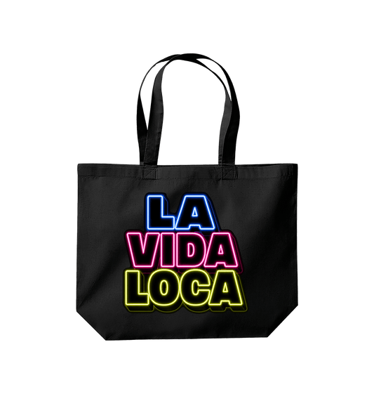 Black Printed Bag Front