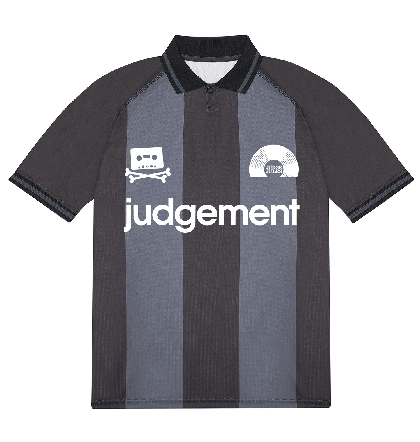 Black/Dark Grey Printed T-shirt Front