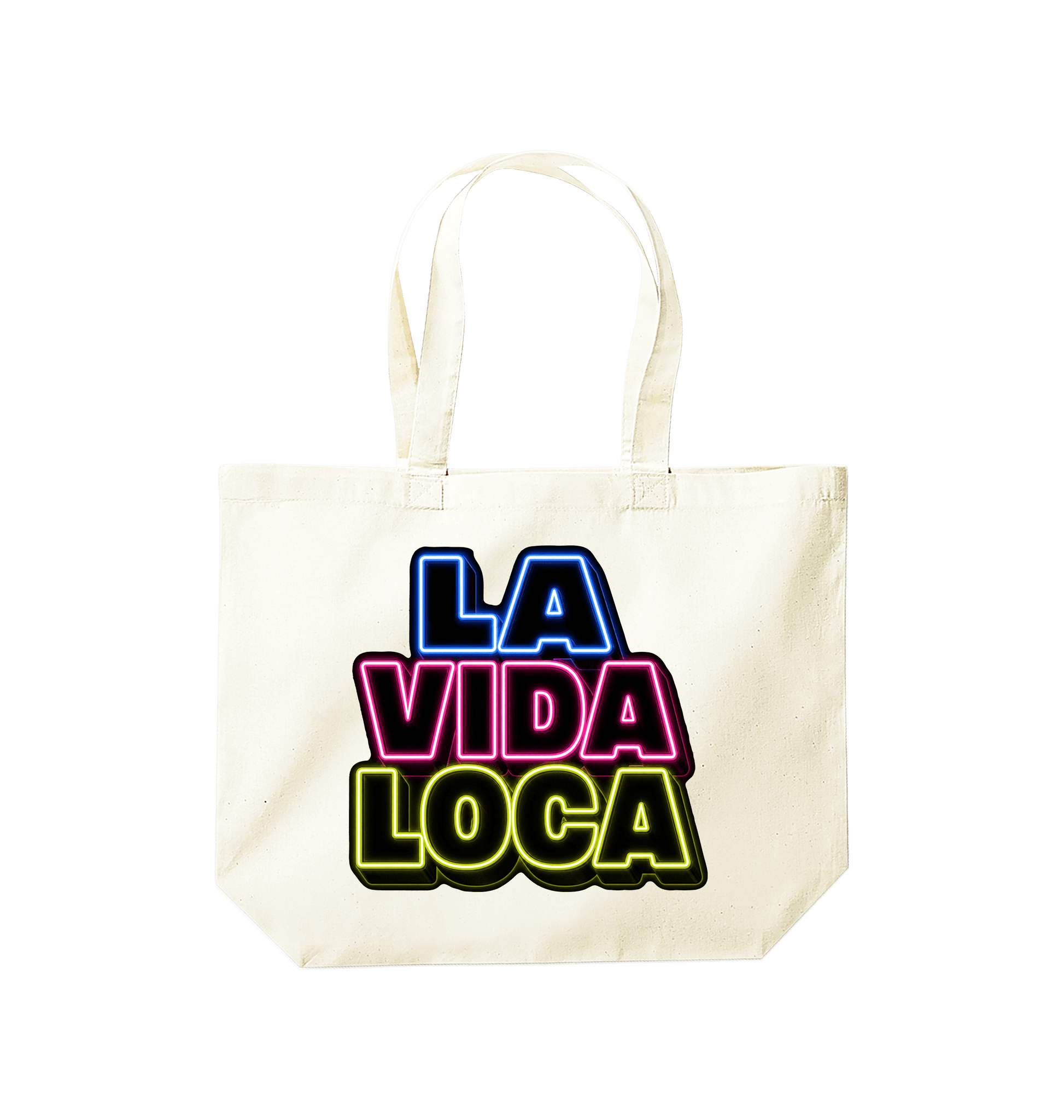 Natural Printed Bag Front