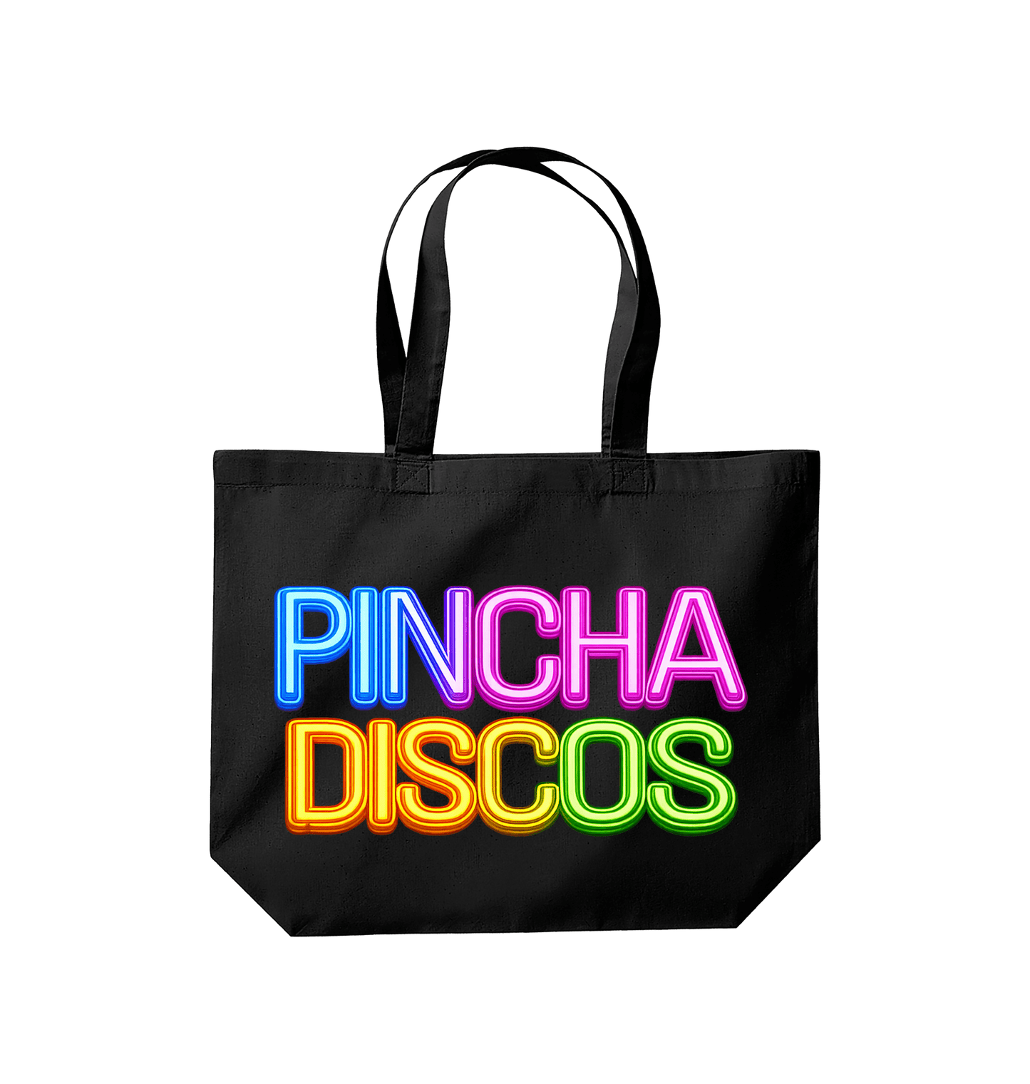 Black Printed Bag Front