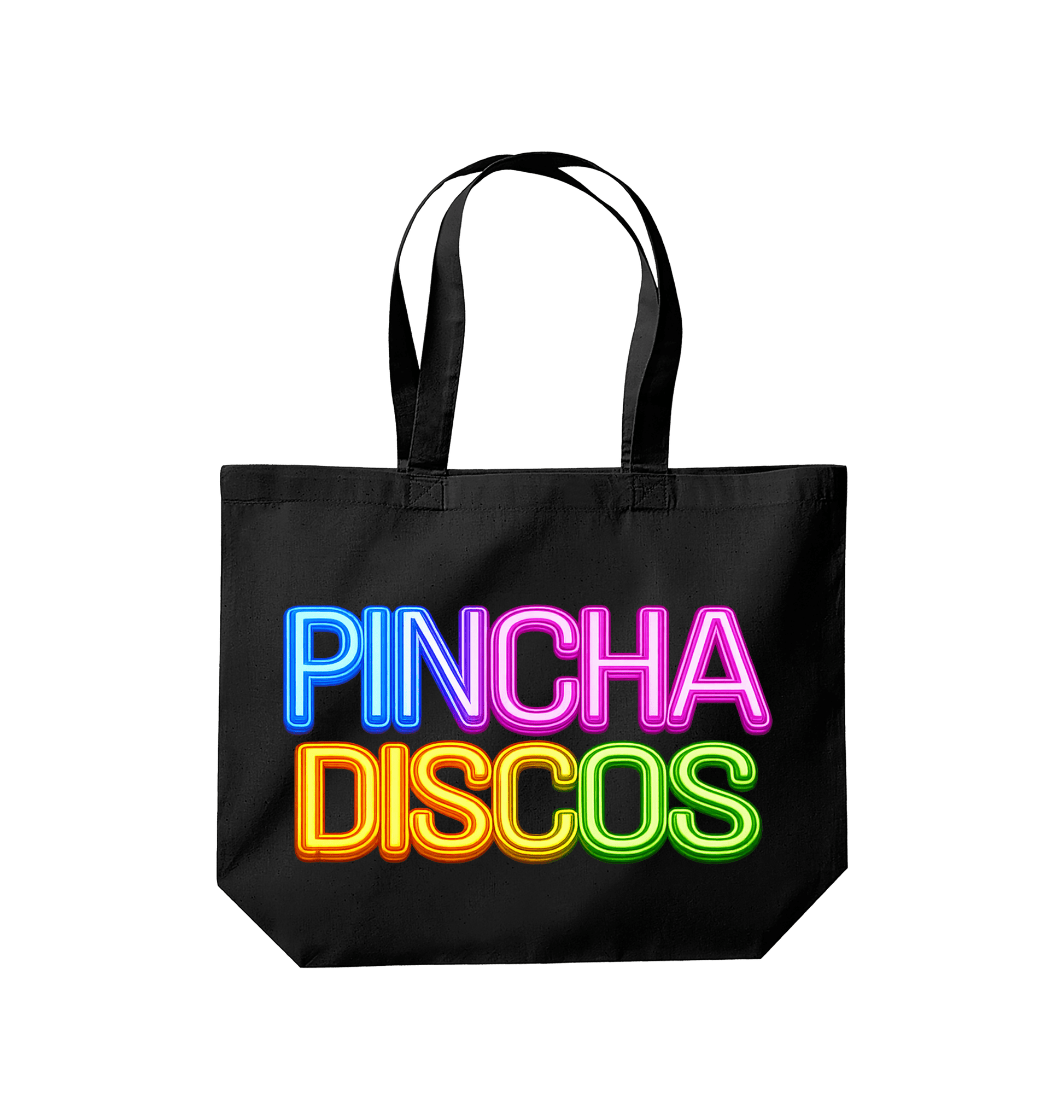 Black Printed Bag Front