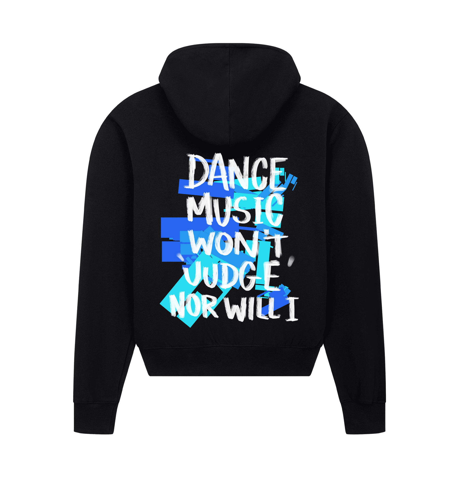 Black Zip hoody Back